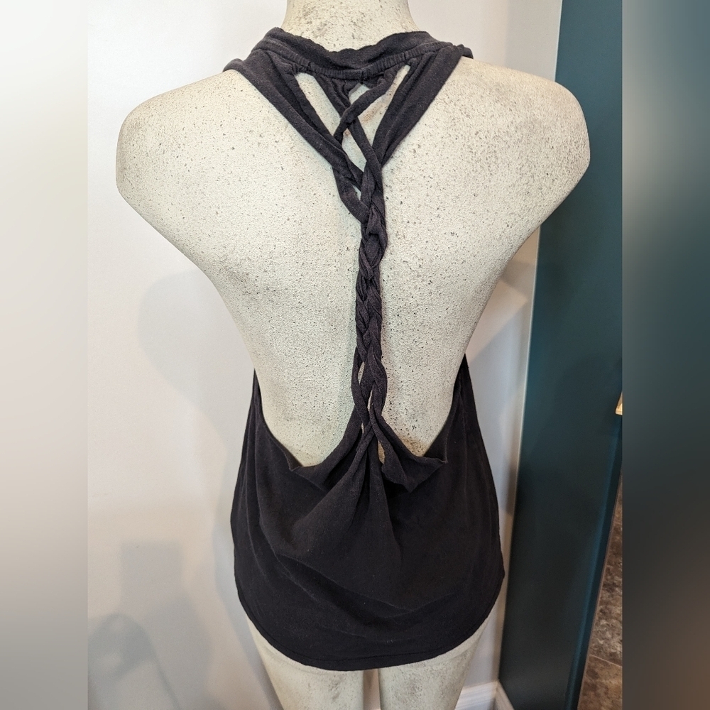Marvel Women's Spiderman Tank braided back black Rare Unique Women's Top size S - Picture 8 of 9